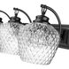 Adeline 3 Light 26.25 inch Matte Black Bath Fixture Wall Light